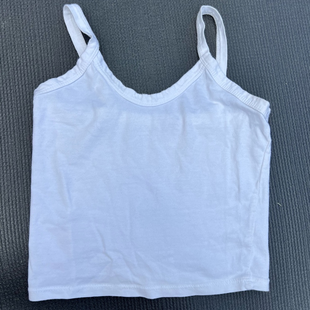 Fitted Classic White Tank Top